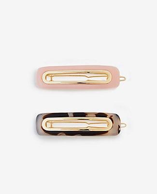 Ann Taylor Rectangle Hair Clip Set