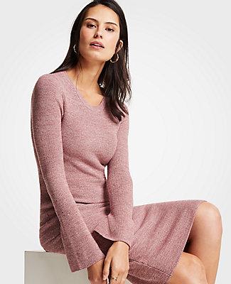 Ann Taylor Marled Sweater Pencil Skirt