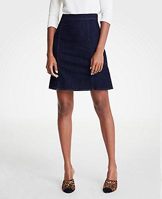 Ann Taylor Denim Flare Skirt