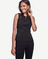 Ann Taylor Triacetate Split Neck Shell