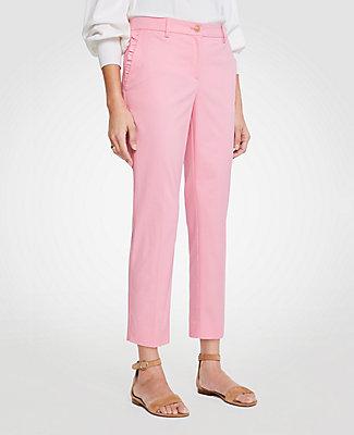 Ann Taylor The Curvy Ruffle Crop Pant