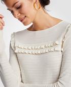 Ann Taylor Ruffle Stitch Sweater