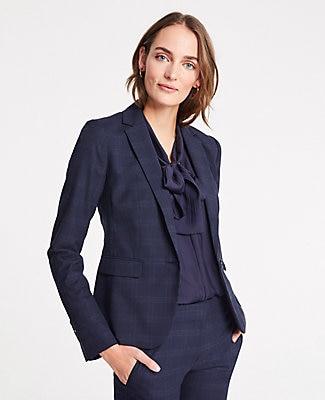 Ann Taylor The 1-button Blazer In Windowpane