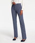 Ann Taylor The Straight Pant In Crosshatch