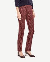 Ann Taylor Devin Scalloped Jacquard Everyday Ankle Pants