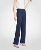 Ann Taylor The Straight Leg Pant In Textured Stretch - Classic Fit