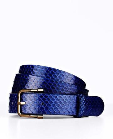  Ann Taylor Exotic Leather Skinny Belt