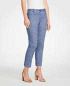 Ann Taylor The Crop Pant In Chambray - Curvy Fit