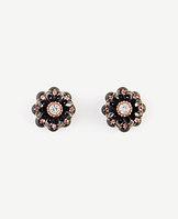 Ann Taylor Jeweled Flower Stud Earrings