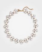 Ann Taylor Crystal Pearlized Statement Necklace