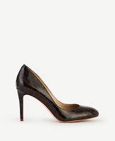 Ann Taylor Skyler Tortoiseshell Print Patent Pumps