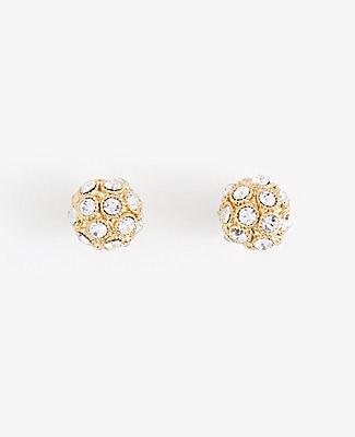 Ann Taylor Pave Fireball Stud Earrings