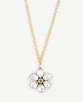 Ann Taylor Crystal Daisy Pendant