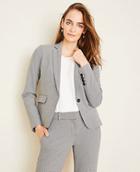 Ann Taylor The One-button Blazer In Houndstooth
