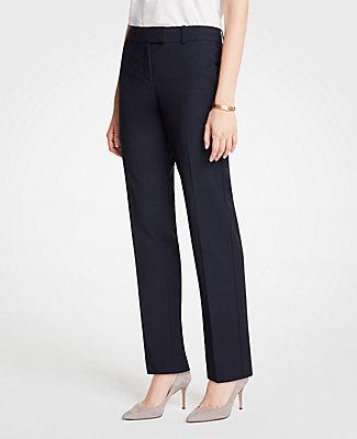 Ann Taylor The Straight Leg Pant In Tropical Wool - Classic Fit