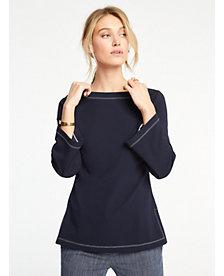 Ann Taylor Tipped Side Slit Top