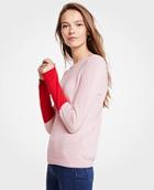 Ann Taylor Colorblock Sleeve Sweater
