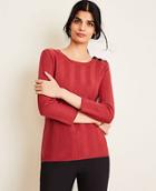 Ann Taylor Ribbed Shoulder Button Sweater