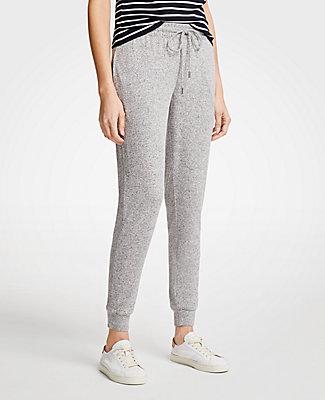 Ann Taylor Marled Knit Jogger Pants