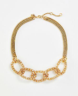 Ann Taylor Pave Chain Necklace