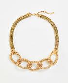 Ann Taylor Pave Chain Necklace