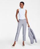 Ann Taylor The Ankle Pant In Blue Check