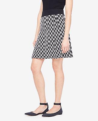 Ann Taylor Geo Jacquard Sweater Skirt