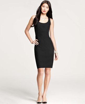 Ann Taylor Tall All-season Stretch Seamed Sheath Dress