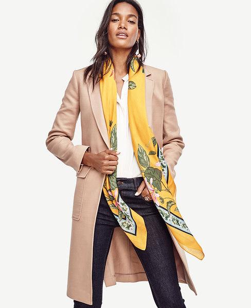 Ann Taylor Morning Glory Garden Scarf