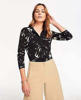 Ann Taylor Midnight Jungle Ann Cardigan