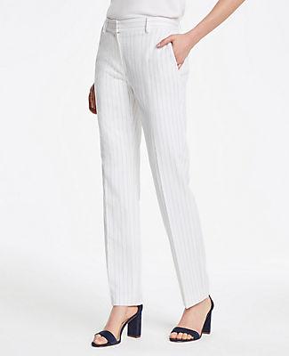 Ann Taylor The Straight Pant In Pinstripe - Curvy Fit