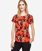 Ann Taylor Jungle Cat Silk Tee