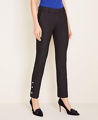 Ann Taylor The Ankle Pant In Button Hem
