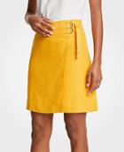 Ann Taylor Belted Twill Skirt