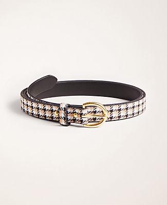 Ann Taylor Plaid Trouser Belt
