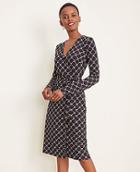 Ann Taylor Roped Link Matte Jersey Wrap Dress