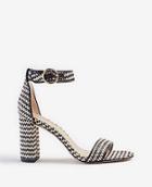 Ann Taylor Leannette Straw Block Heel Sandals