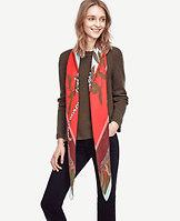Ann Taylor Jungle Cat Scarf