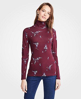 Ann Taylor Bouquet Turtleneck