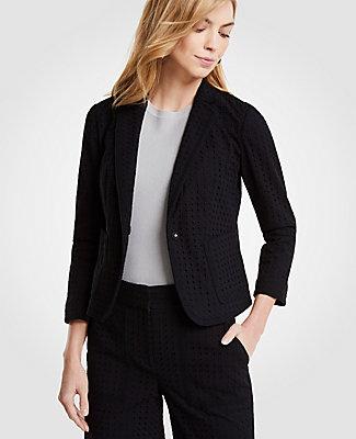 Ann Taylor Eyelet Newbury Blazer