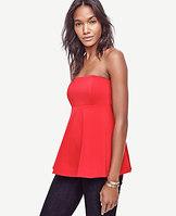 Ann Taylor Strapless Flare Top