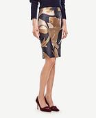 Ann Taylor Jungle Cat Pencil Skirt