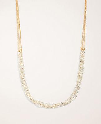 Ann Taylor Multistrand Beaded Necklace