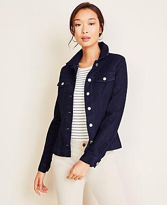 Ann Taylor Belted Denim Jacket