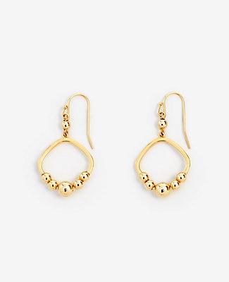 Ann Taylor Geo Ball Drop Earrings