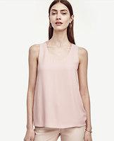Ann Taylor Mixed Jersey Tank