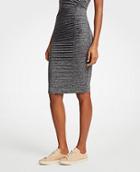 Ann Taylor Ruched Knit Pencil Skirt