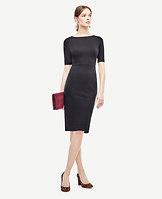 Ann Taylor Ponte V-back Sheath Dress