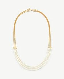 Ann Taylor Pearlized Strand Necklace