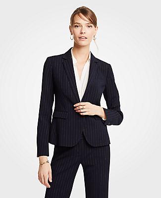 Ann Taylor The 1-button Blazer In Pinstripe